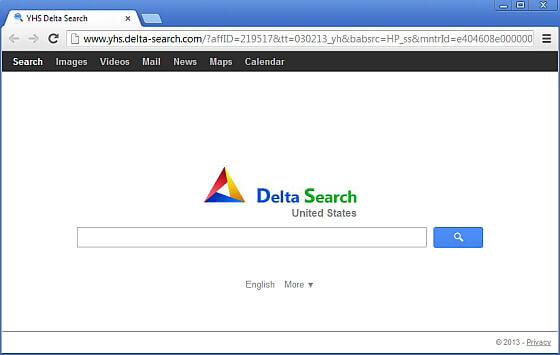 Tarayıcıya bulaşan delta search virüsü Resim 1.1