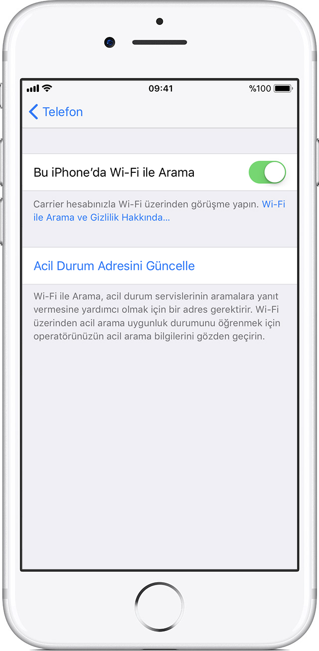 iphone wifi ile arama 1