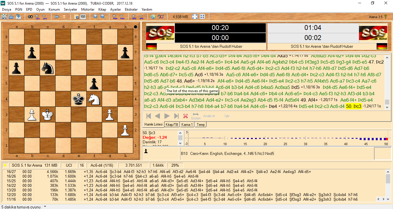 Santranç Analiz Programı arena 3.5