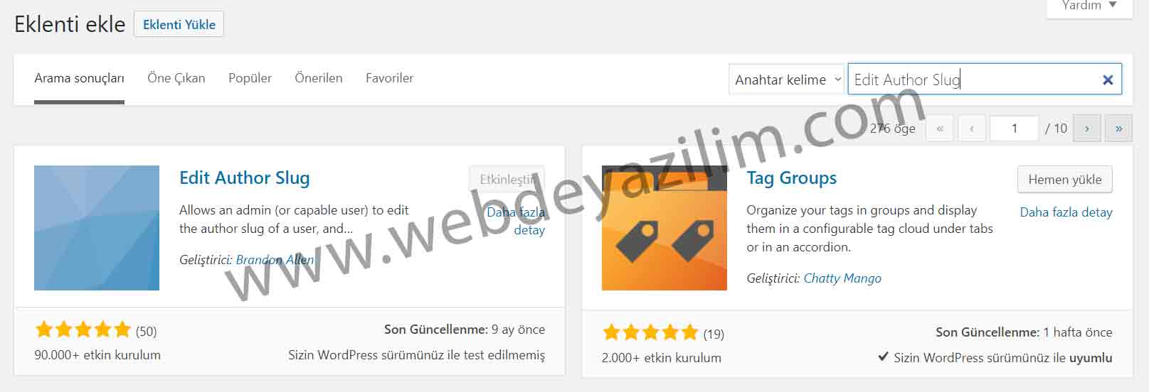 WordPress yazar linki düzenleme